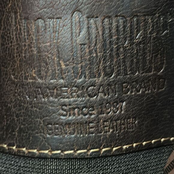 Jack Georges Voyager Convertible Distressed Backpack Crossbody Bag Brn Leather - Picture 15 of 17